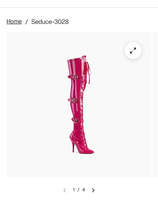 Teasers Shoes - Seduce Patent Over-the-Knee Lace-Up Boots in Hot Pink